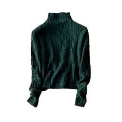 Wenwenma Damen Mode Kaschmir Pullover-Herbst und Winter Kaschmir Pullover (Dunkelgrün, Large) von Wenwenma
