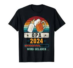 Opa 2024, Baby Ankündigung, Zukünftiger Großvater T-Shirt von Werdende Großeltern 2024 Geschenk Ideen by Conreo