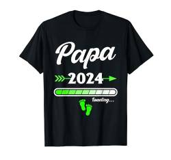 Ich Werde Papa . Baby Ankündigung Papa loading 2024 T-Shirt von Werdender Papa - Geschenke für werdende Väter