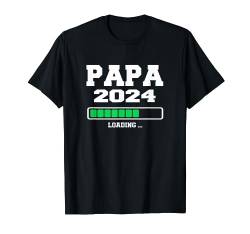 Ich Werde Papa . Baby Ankündigung Papa loading 2024 T-Shirt von Werdender Papa - Geschenke für werdende Väter