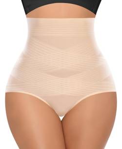 Nahtlose Shapewear Shorts für Frauen Bauchkontrolle Höschen Shaping Unterwäsche Schlankheits Boxershorts, #2 Beige-glatt, 38 von Werena