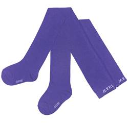 Weri Spezials Baby und Kinder Strumpfhose Baumwolle für Mädchen UNI Glatt in mehreren Farben (122-128, Violett) von Weri Spezials