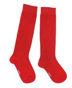 Weri Spezials Damen Kniestrümpfe in hochmodischen Farben - Gute Passform und weiche Baumwolle. (39-42, Rot) von Weri Spezials