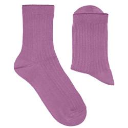 Weri Spezials Damen Socken Casual Rippe aus Baumwolle in mehreren Natur Farben (35-38, Orchidea) von Weri Spezials