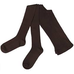 Weri Spezials Damen Strumpfhose aus ökologische Baumwolle, Warme und Modische Rippe Strickstrumpfhose (as3, numeric, numeric_40, numeric_42, regular, regular, Schoko, 40-42) von Weri Spezials