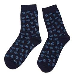 Weri Spezials Funny Damen Socken mit lustigen modischen Designs! In mehreren Mustern- und Farbvariationen! (35-38, Marine Paisley) von Weri Spezials