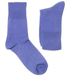 Weri Spezials Herren Gesundheits Socken Baumwolle Diabetiker mit dem weichen Rand ohne Gummi (39-42, Baja blue) von Weri Spezials