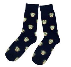 Weri Spezials Herren Socken Business Casual Funny Socken in modischen lustigen Muster und Farbvariationen Baumwolle (39-42, Marine Affe) von Weri Spezials