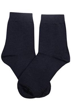 Weri Spezials Kinder Socken Wolle Woll-Kindersocke in Dunkel Grau Meliert (35-38, Marine) von Weri Spezials