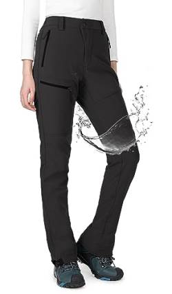 Wespornow Damen Wanderhose Wasserdicht Thermohose Gefüttert Outdoorhose Softshellhose Skihose Warm Ski Pants Women Schneehose Kletterhose Jagdhose Trekkinghose Winter Regenhose（Dkgrau，M） von Wespornow