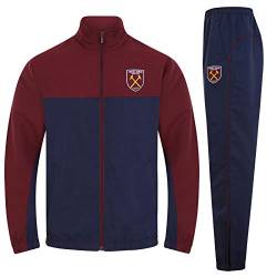 West Ham United FC - Herren Trainingsanzug - Jacke & Hose - Offizielles Merchandise - Geschenk für Fußballfans - Dunkelblau - L von West Ham United FC