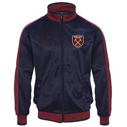 West Ham United FC - Herren Trainingsjacke im Retro-Design - Offizielles Merchandise - Geschenk für Fußballfans - L von West Ham United FC