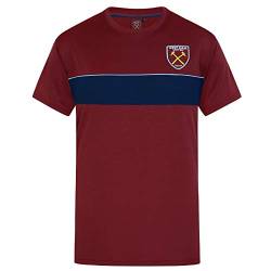 West Ham United FC - Herren Trainingstrikot aus Polyester - Offizielles Merchandise - Geschenk für Fußballfans - Weinrot - M von West Ham United FC