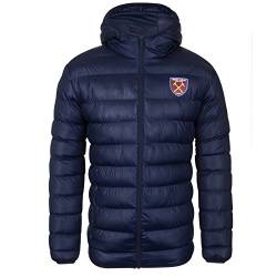 West Ham United FC - Herren Winter-Steppjacke mit Kapuze - Offizielles Merchandise - Geschenk für Fußballfans - XL von West Ham United FC