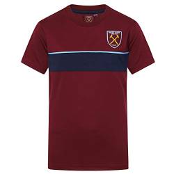 West Ham United FC - Jungen Trainingstrikot aus Polyester - Offizielles Merchandise - Geschenk für Fußballfans - Weinrot - 10-11 Jahre (L) von West Ham United FC