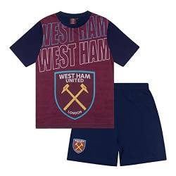 West Ham United FC - Kinder Schlafanzug-Shorty - Offizielles Merchandise - Geschenk für Fußballfans - - 2-3 Jahre von West Ham United FC