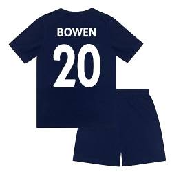 West Ham United FC - Kinder Schlafanzug-Shorty - Offizielles Merchandise - Geschenk für Fußballfans - Weinrot Bowen - 10-11 Jahre von West Ham United FC