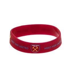 West Ham Utd FC Claret Gummy Bracelet Silicone Wristband Band Crest Official von West Ham United FC