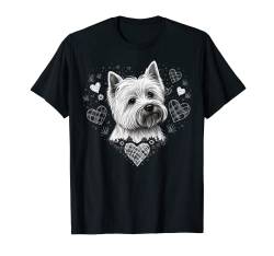 West Highland White Terrier Herz auf Westie-Liebhaber T-Shirt von West Highland White Terrier lover for Westie owner