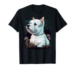 West Highland White Terrier Hund auf Westie Lover T-Shirt von West Highland White Terrier lover for Westie owner