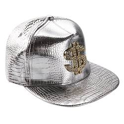 West See Unisex Baseball Caps Kappen Hut Snapback Partner-Cap Hip Hop Baseballmütze (Silber) von West See