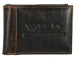 Dollarclip Portemonnaie Leder Wild Things Only Geldbörse, Braun von Westernlifestyle