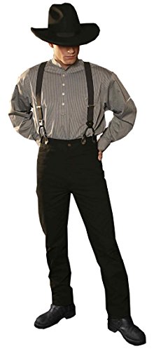 Stars & Stripes Old Style Westernhose Dillon - Authentische Authentic Vintage Oldstyle Westernkleidung Westernbekleidung Schwarz (36 Inches (91 cm)) von Westernwear-Shop