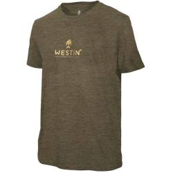 Westin Style T-Shirt Moss Melange - Angelshirt, Größe:L von Westin