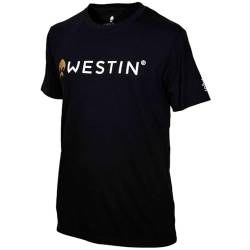Westin T-Shirt Black - Angelshirt, Größe:S von Westin
