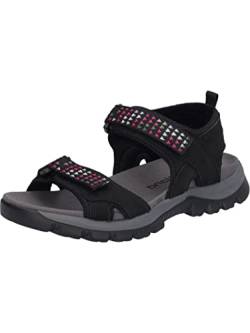 Westland Damen Klassische Sandalen Avora 01, Frauen Sandalen,Weite G (Normal),sommerschuhe,freizeitschuhe,schwarz-multi,37 EU / 4 UK von Westland