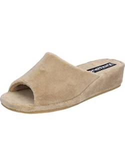 Westland Damen Pantoffeln Marseille, Frauen Hausschuhe,Weite G (Normal),patschen,schlapfen,drinnen,Indoor,daheim,Champagner,41 EU / 7 UK von Westland