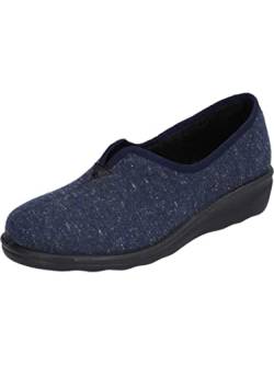 Westland Damen Pantoffeln Nice 110, Frauen Hausschuhe,Weite H (Weit),House-Slipper,patschen,schlapfen,drinnen,Indoor,Blau (Jeans),41 EU / 7 UK von Westland