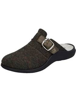 Westland Damen Pantoffeln Roubaix 04,Weite G (Normal),Wechselfußbett,schlapen,Home-Slipper,House-Slipper,patschen,Grün (Oliv-Kombi),41 EU / 7 UK von Westland