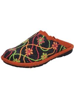 Westland Damen Pantoletten Lille 100, Frauen Hausschuhe,Weite G (Normal),gesundheits-Clogs,fersensporn,Slides,Mules,orange-Multi,37 EU / 4 UK von Westland