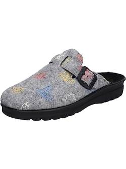 Westland Damen Pantoletten Metz 390, Frauen Hausschuhe,Weite G (Normal),schlapen,Home-Slipper,House-Slipper,hellgrau-Multi,41 EU / 7 UK von Westland