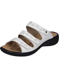 Westland Damen Riemchensandalen Ibiza 66,Weite G (Normal),Wechselfußbett,flach,Sommerschuhe,Freizeitschuhe,offene Schuhe,Weiss,42 EU / 8 UK von Westland