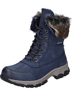 Westland Damen Snowboots Chambery 04,Weite G (Normal),Wechselfußbett,wasserdicht,schneeboots,schneeschuhe,moon boots,blau-kombi,37 EU / 4 UK von Westland