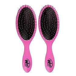 Wet Brush Intelliflex-Borsten, keine Schmerzen, Spliss und Haarbruch, Pink, 2 Stück von Wet Brush