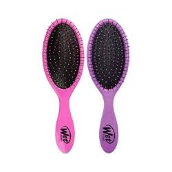 Wet Brush Original Detangler Haarbürste mit weichen IntelliFlex Borsten, Detangler für alle Haartypen - 2 Count (Pink and Lila) von Wet Brush