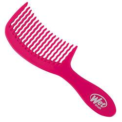 WetBrush Entwirrender Easy-Glide Kamm, Wellenzahn-Design mit großer Oberfläche zum mühelosen Durchkämmen von Verwicklungen Der Wet Brush Kamm ist sanft zum Haar, für alle Haartypen, Pink von Wet Brush