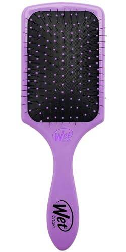WetBrush Paddle Detangler Eco Friendly Heat Resistant Bristles Suitable for All Hairtypes Purple von Wet Brush