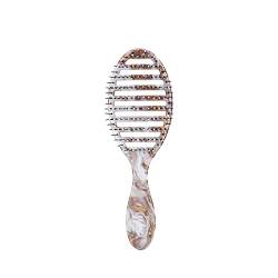 WetBrush Speed Dry Detangler mit hitzebeständigen Heatflex-Borsten und offenem Belüftungsdesign, um das Haar schneller zu trocknen, für alle Haartypen, Metallic Marble Collection, Bronze von Wet Brush