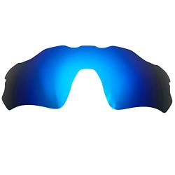 Wetnenss Ersatzgläser für Oakley Radar EV Path OO9208 Sonnenbrille Polarisiert Dicke 1.5mm Salzprävention Ölfest (Dunkelrot) (Dunkelrot) (blau) von Wetnenss