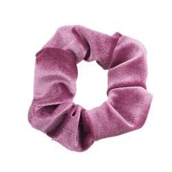 10 Stück Samt Scrunchies Haargummis für Damen,Einfarbige Elastische Dicke Bänder,Gummibänder Haarbänder,Pferdeschwanzhalter,Haarring des Dickdarms,Haargummi Haare Ringe für Damen,Lila Rot von Whakano