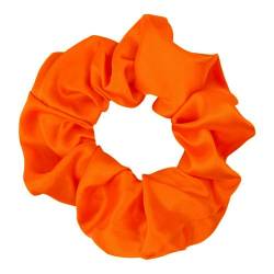 4 Stück Haargummis,Elastische Haarbänder,Weiche Scrunchies,Haare Ringe,Mehrweg Gummibänder,für Pferdeschwanz,Lange Haare Oder Dicke Lockige Mädchen Damen Haarschmuck,Dunkelorange von Whakano