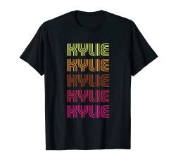 Vorname Kylie Funky Retro Vintage Disco Design T-Shirt von What’s Your Name Gifts