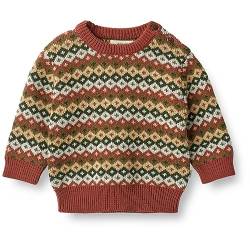 Wheat Jacquard Pullover Elias Baby Kleinkind Größen Jungen 100% Bio-Baumwolle Öko Tex Standard von Wheat