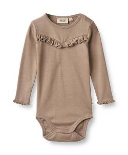 Wheat Rippen-Body Elise Baby Kleinkind Größen Mädchen 48% Bio-Baumwolle,48% Modal,4% Elasthan Öko Tex Standard von Wheat