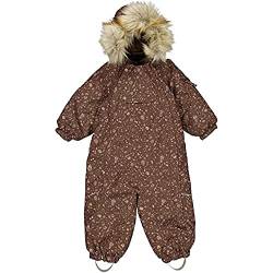 Wheat Unisex Baby Schneeanzug Skianzug Nickie Tech Snowsuit, Winter Blush Flowers, 86/18m von Wheat