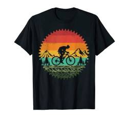 Mountainbiking Gear Retro Vintage MTB Fahrradfahrer T-Shirt von Wheelie Awesome Mountain Biking Co